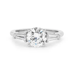 18ct White Gold Baguettes Diamond Ring