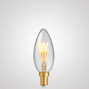 3W Candle Tre Loop LED Bulb E14 in Extra Warm