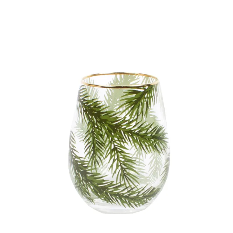 8 OAK LANE | Stemless Wine Glass - Evergreen