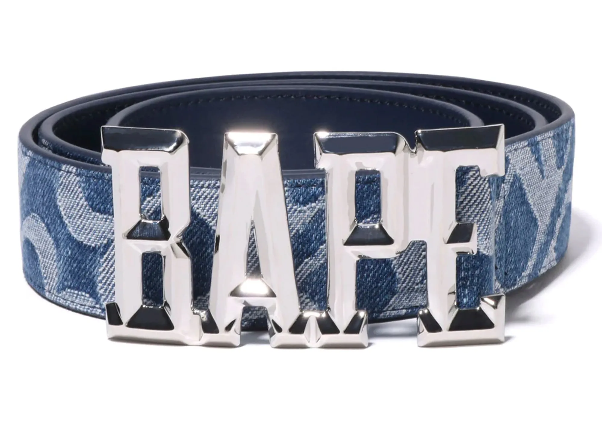 A Bathing Ape Denim Monogram Belt