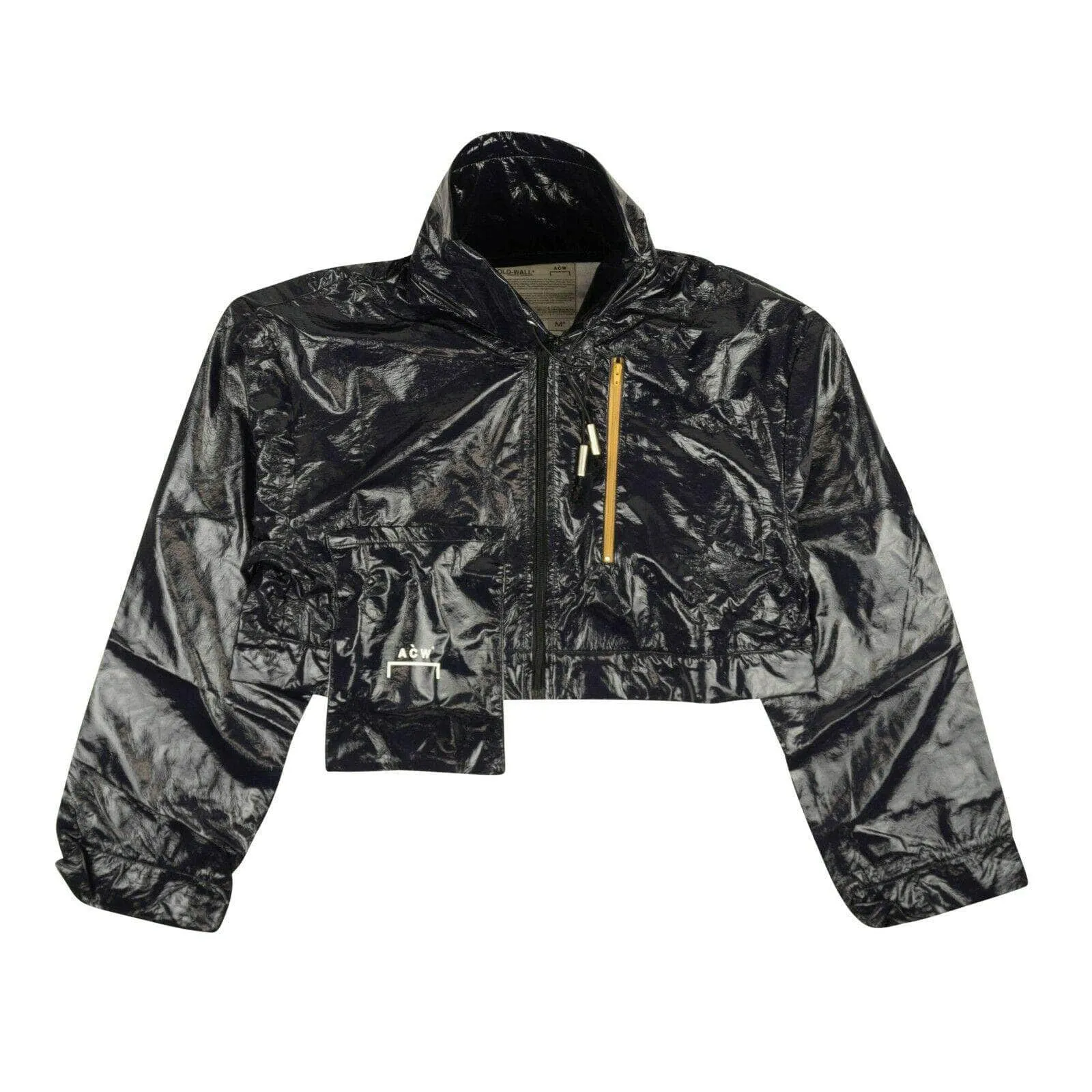 A-COLD-WALL* Navy Blue Asymmetrical Shiny Field Jacket