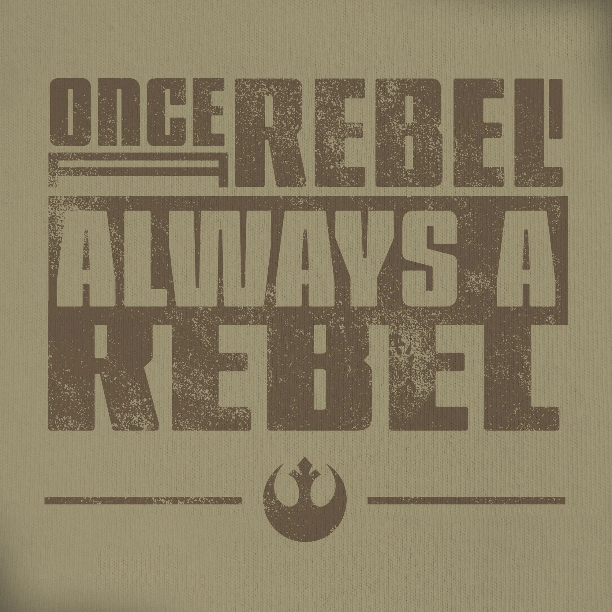 Ahsoka Series Once A Rebel Always A Rebel Olive Tee