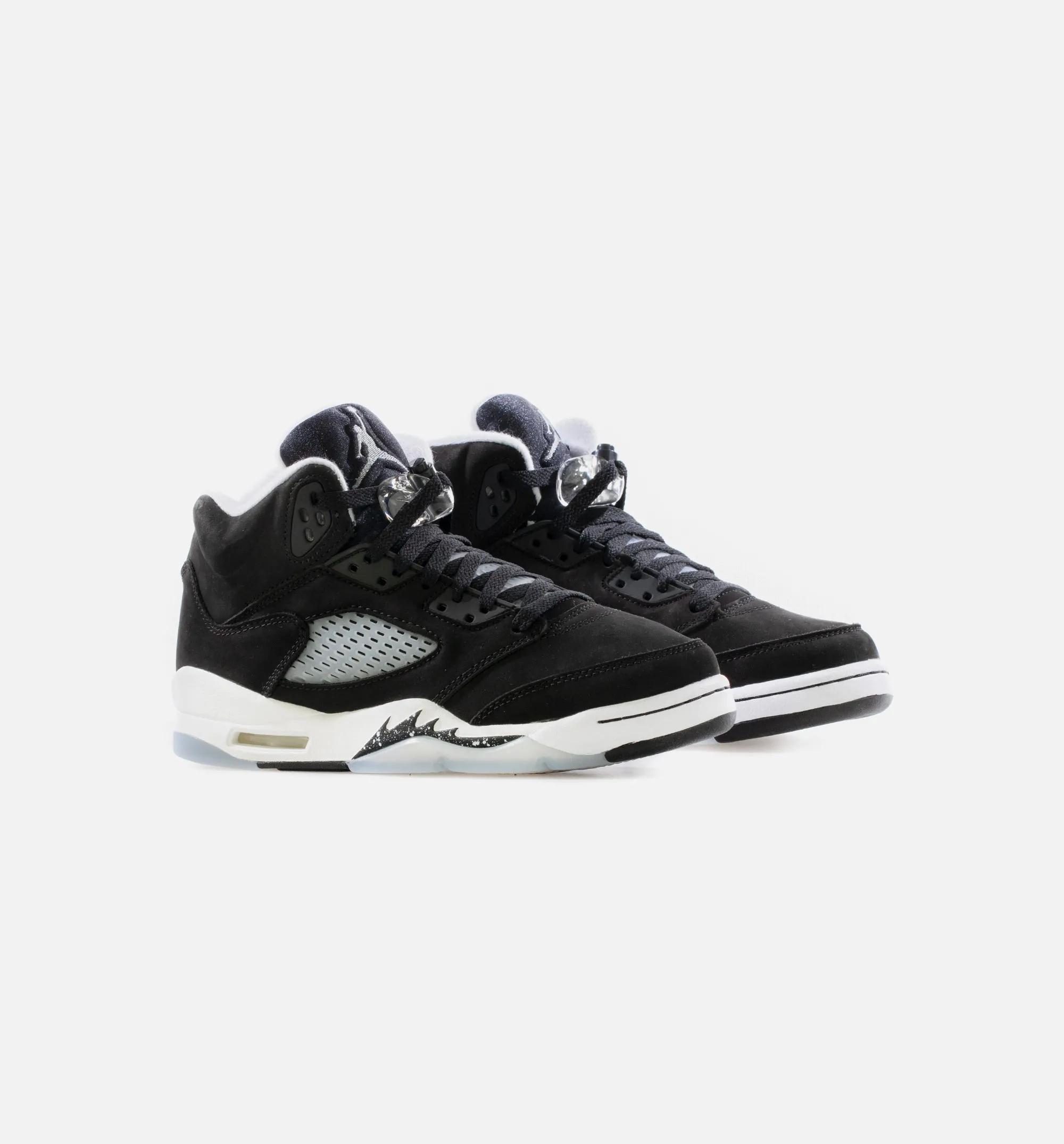 Air Jordan 5 Retro Moonlight Grade School Lifestyle Shoe - Black/White/Cool Grey - Free Shipping