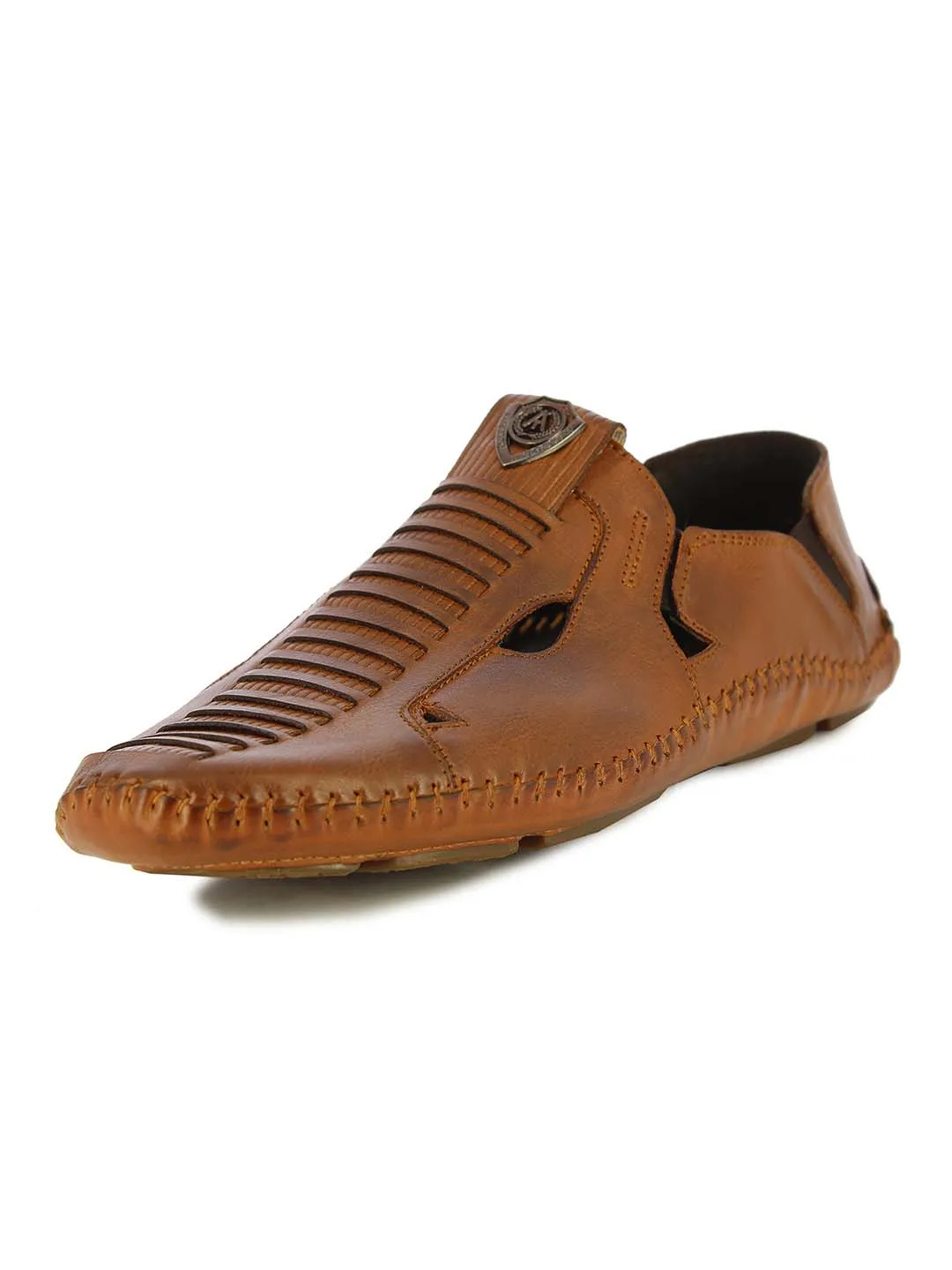 Alberto Torresi Mens Tan Adam Sandals