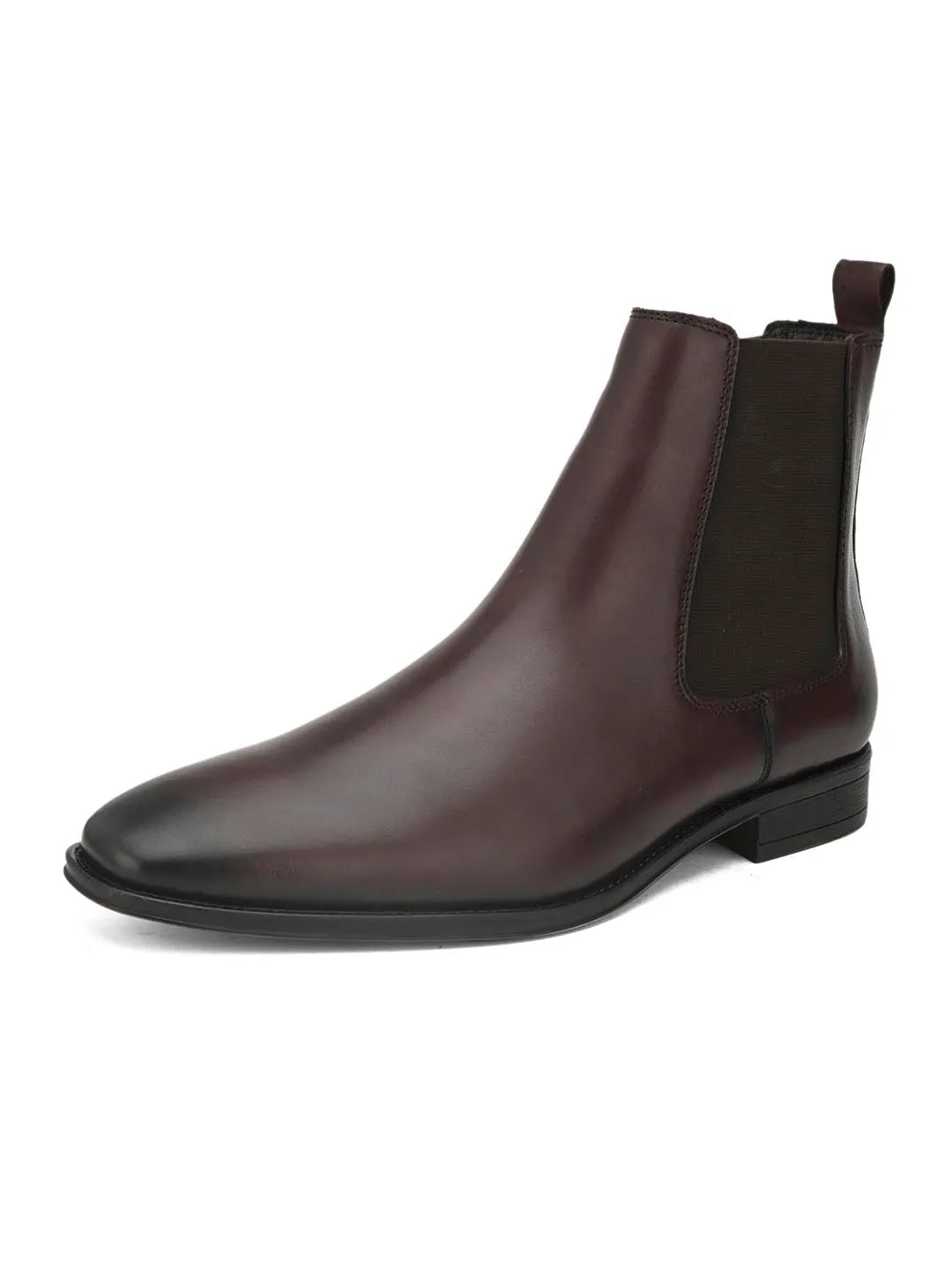 Alberto Torresi Royal Look Burgundy Chelsea Boots For Men