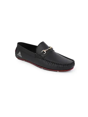 Alberto Torresi Tan Round Toe Loafers With Metal Accent