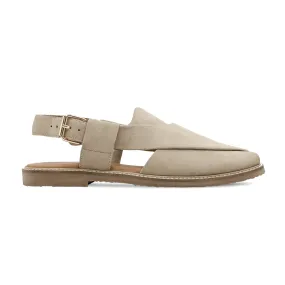 Aleppo - Men's Beige Kid Suede Sandal