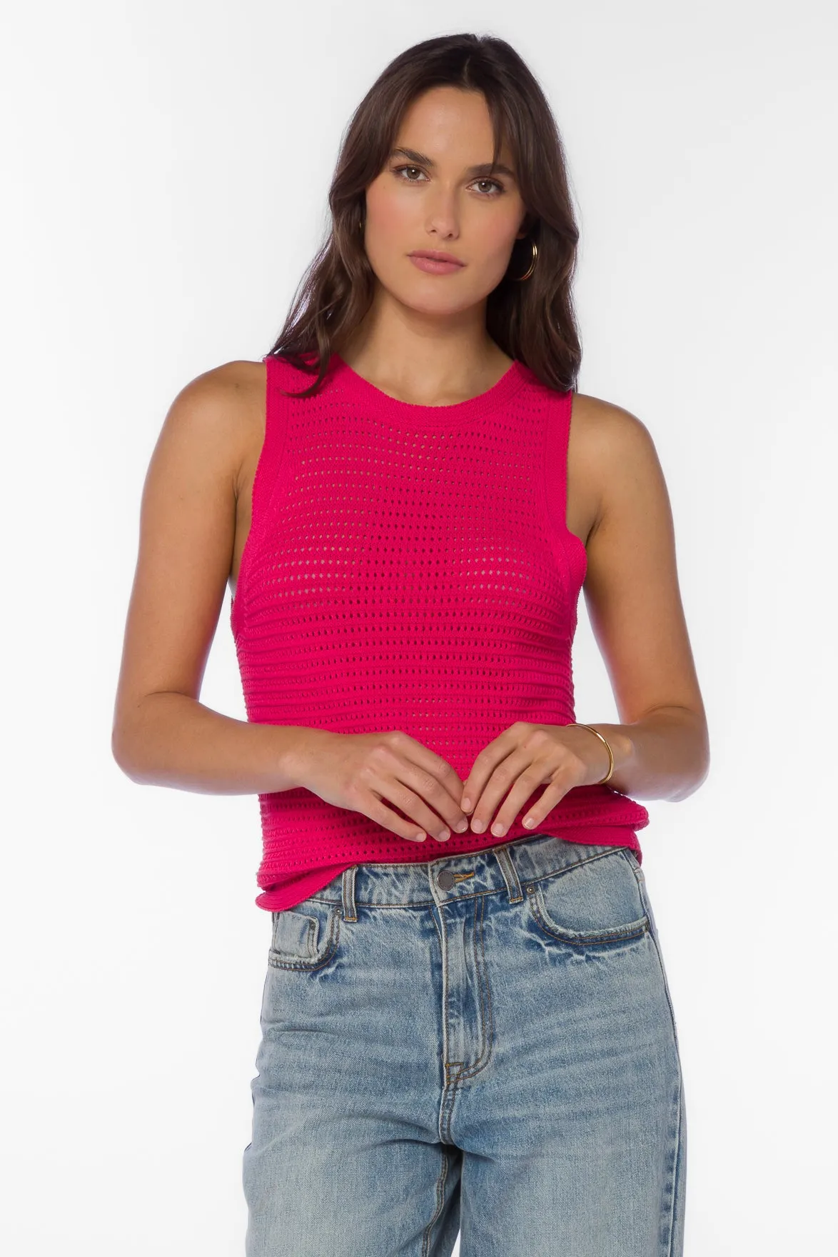 Alora Pink Top