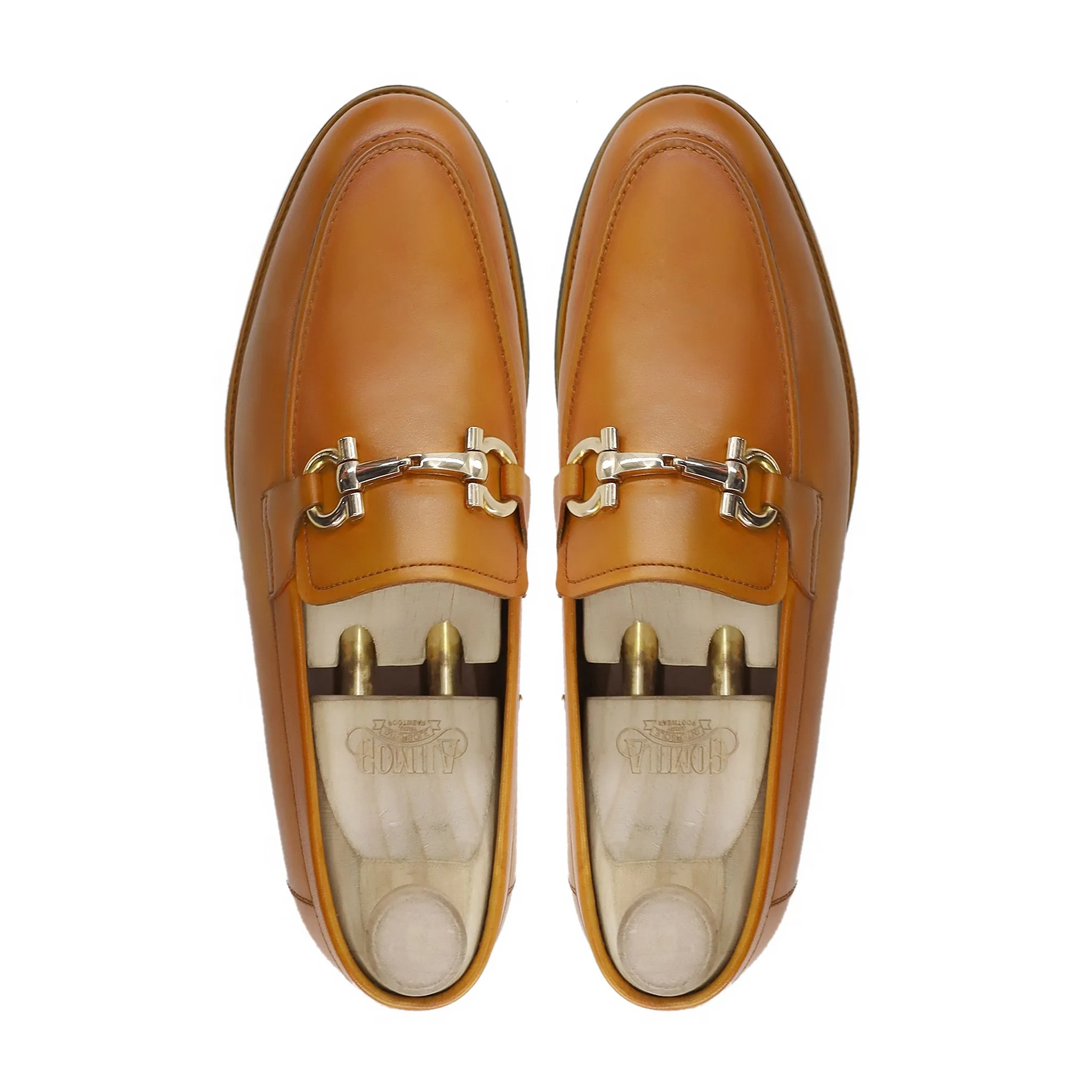 Angela - Men's Tan Calf Leather Loafer