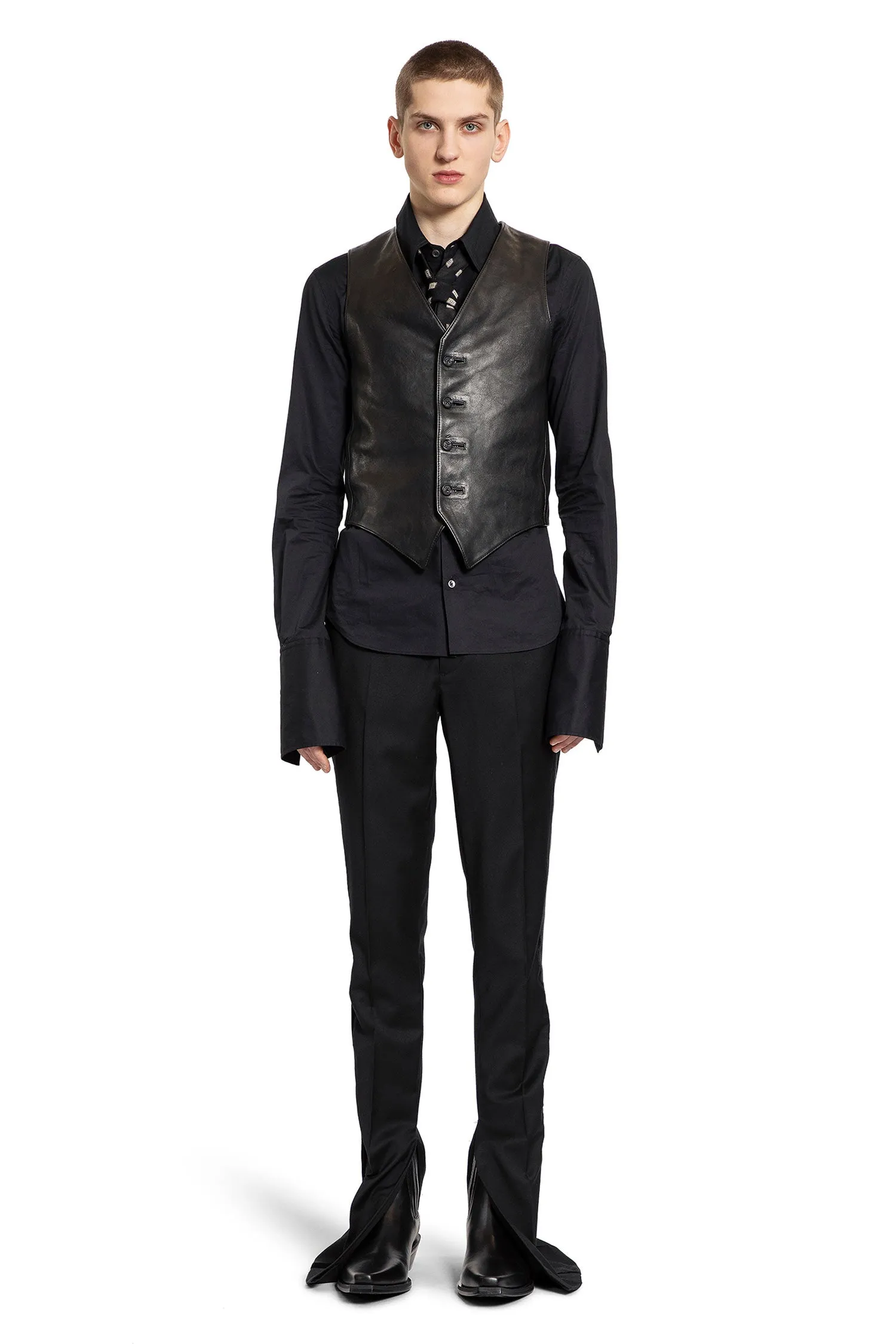 ANN DEMEULEMEESTER MAN BLACK SHIRTS