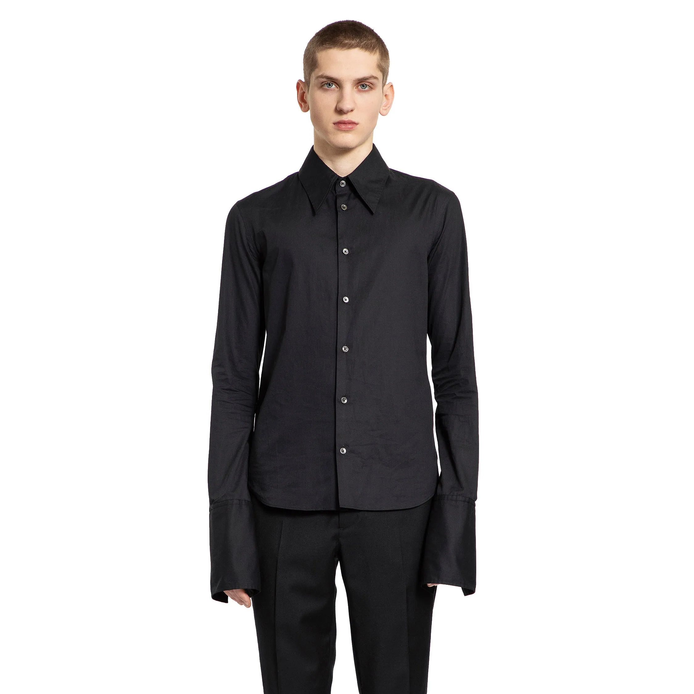 ANN DEMEULEMEESTER MAN BLACK SHIRTS