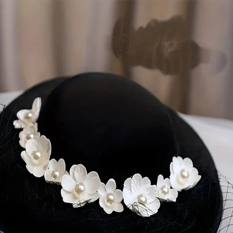 Années 40 Chapeau Camélia Glamour