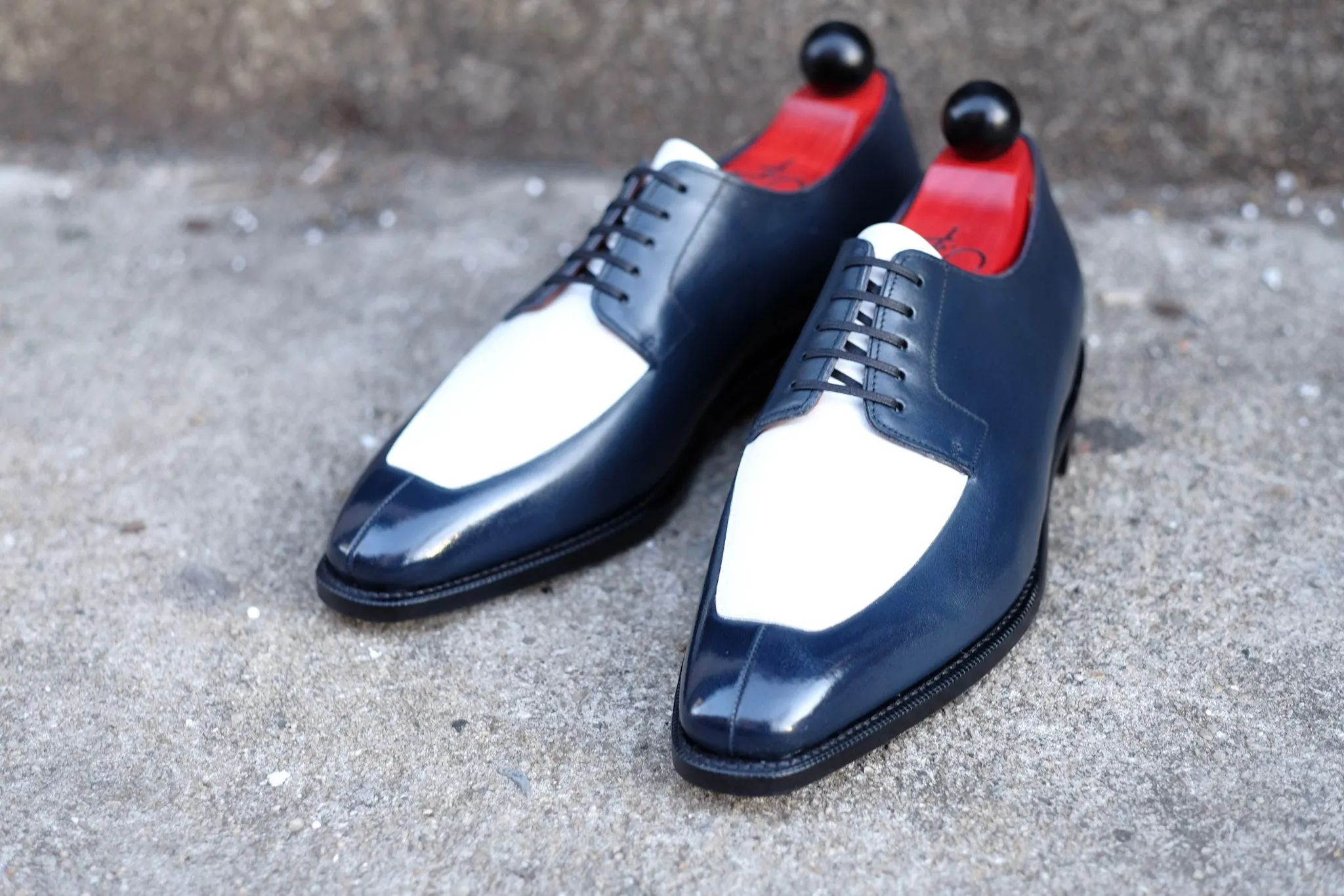 Belltown MTO - Midnight Calf / White Calf - LPB Last - Single Leather Sole