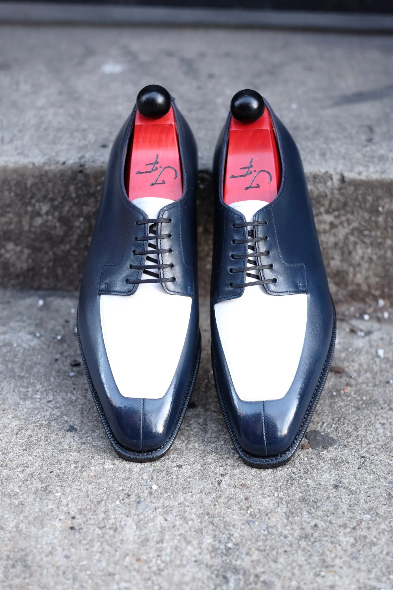 Belltown MTO - Midnight Calf / White Calf - LPB Last - Single Leather Sole