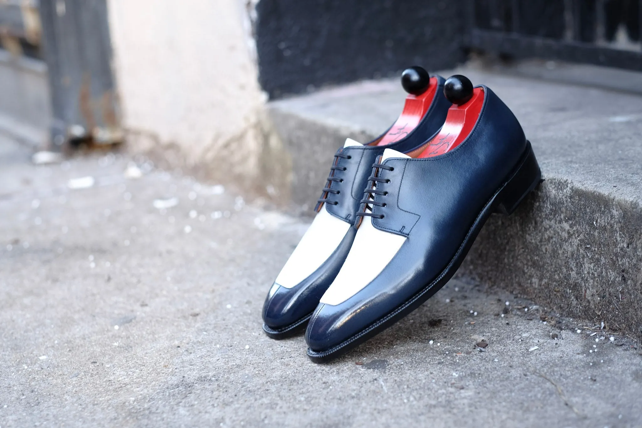 Belltown MTO - Midnight Calf / White Calf - LPB Last - Single Leather Sole