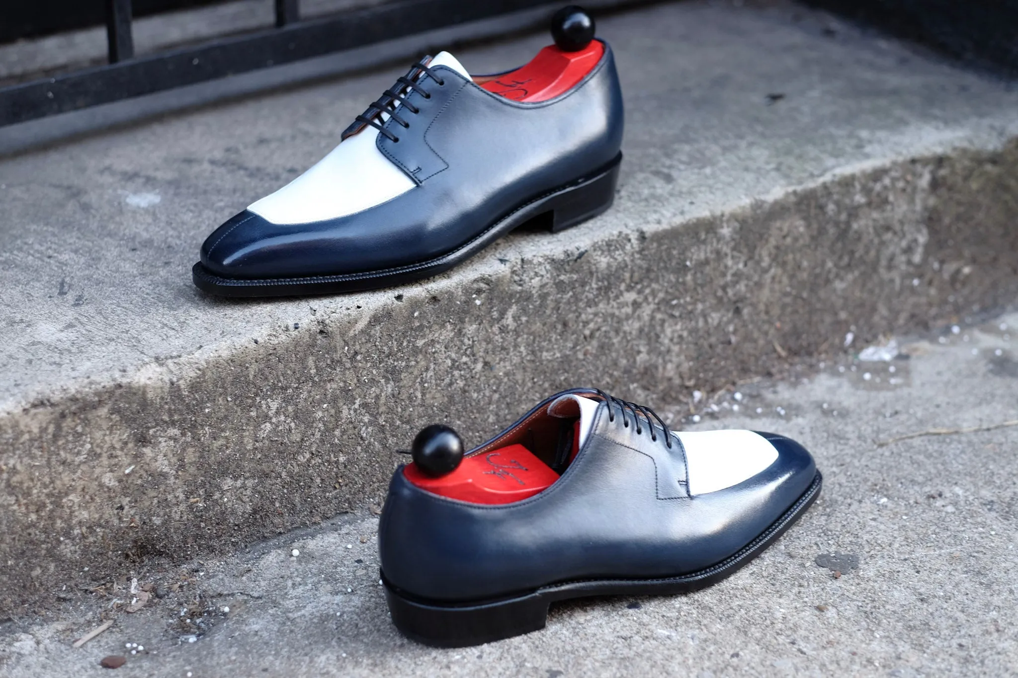 Belltown MTO - Midnight Calf / White Calf - LPB Last - Single Leather Sole