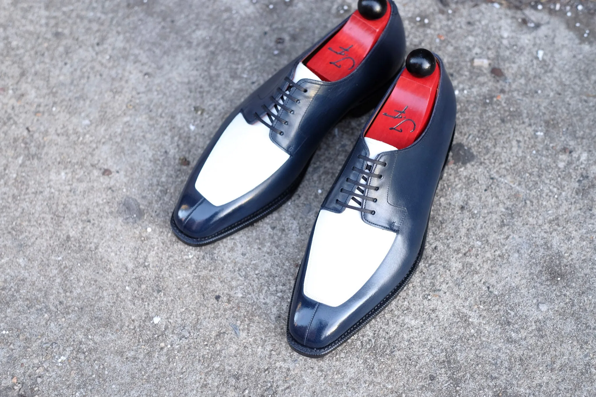 Belltown MTO - Midnight Calf / White Calf - LPB Last - Single Leather Sole