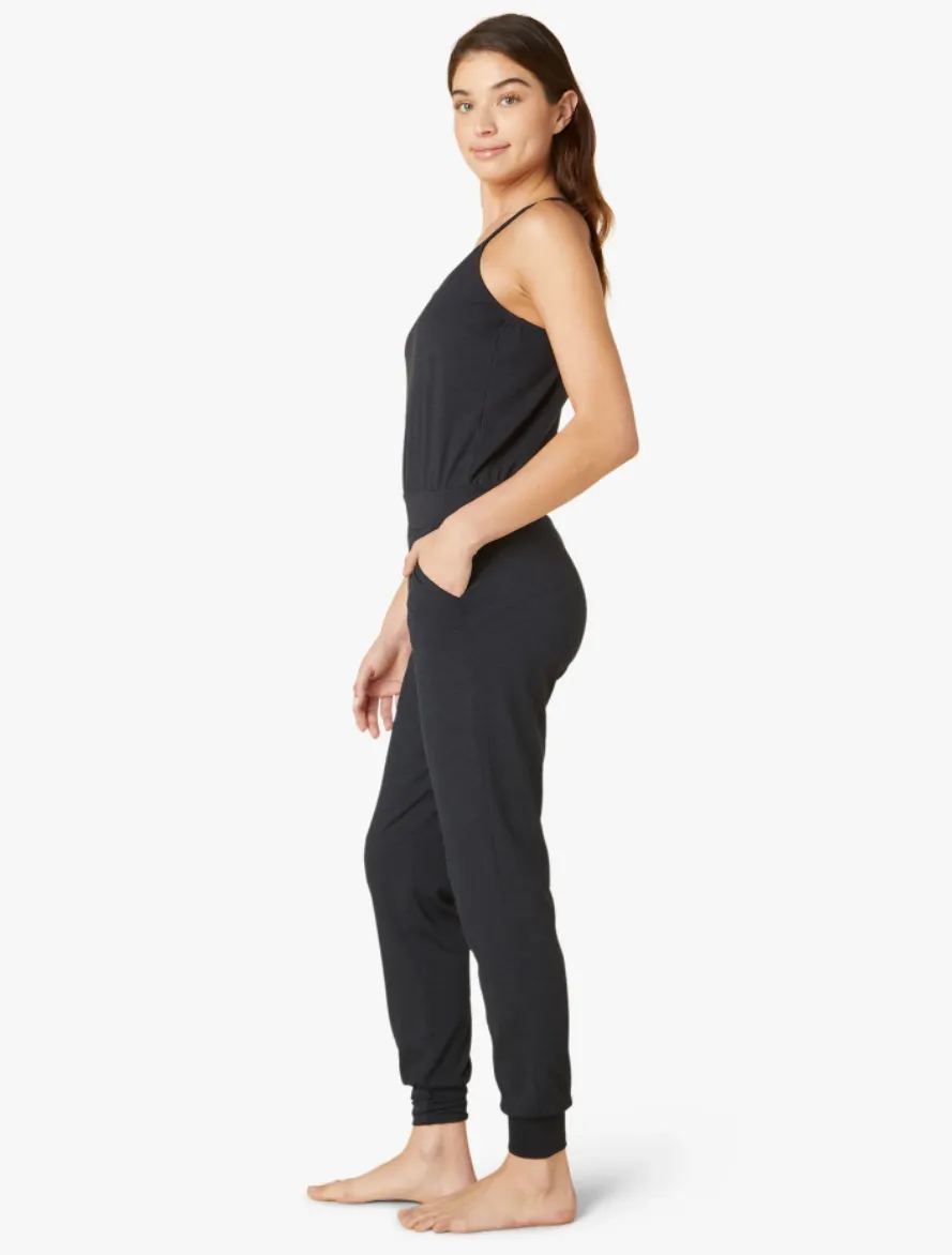 Beyond Yoga Heather Rib Lounge Around Jumpsuit