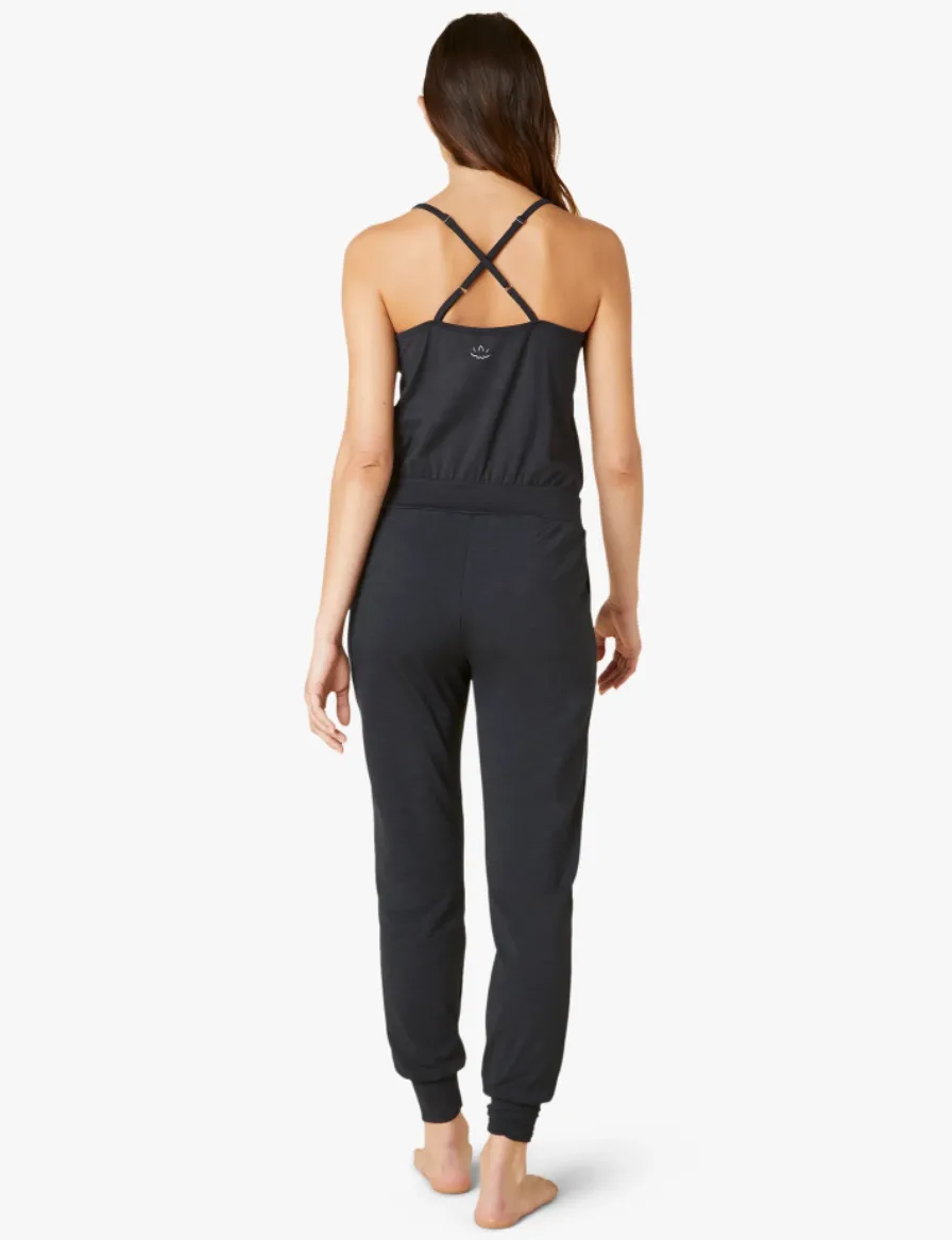 Beyond Yoga Heather Rib Lounge Around Jumpsuit