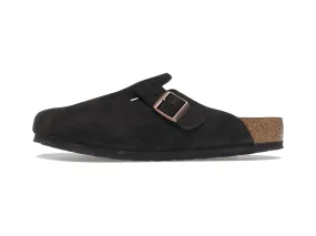 Birkenstock Boston "Soft Footbed Suede Mocha"