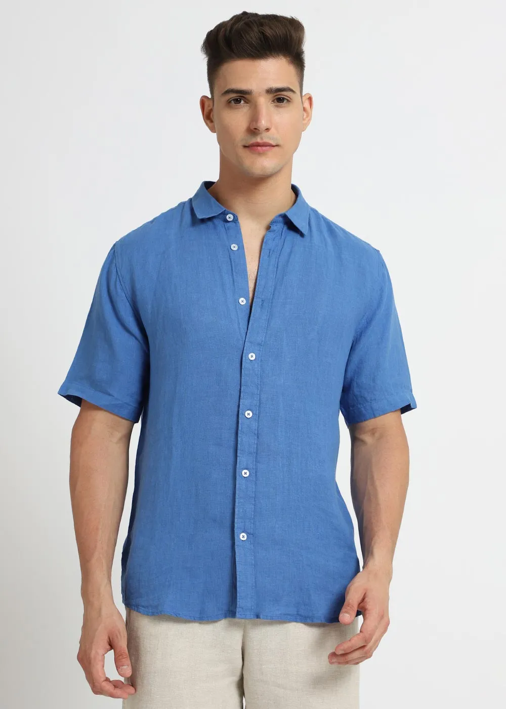 Blue Linen Shirt