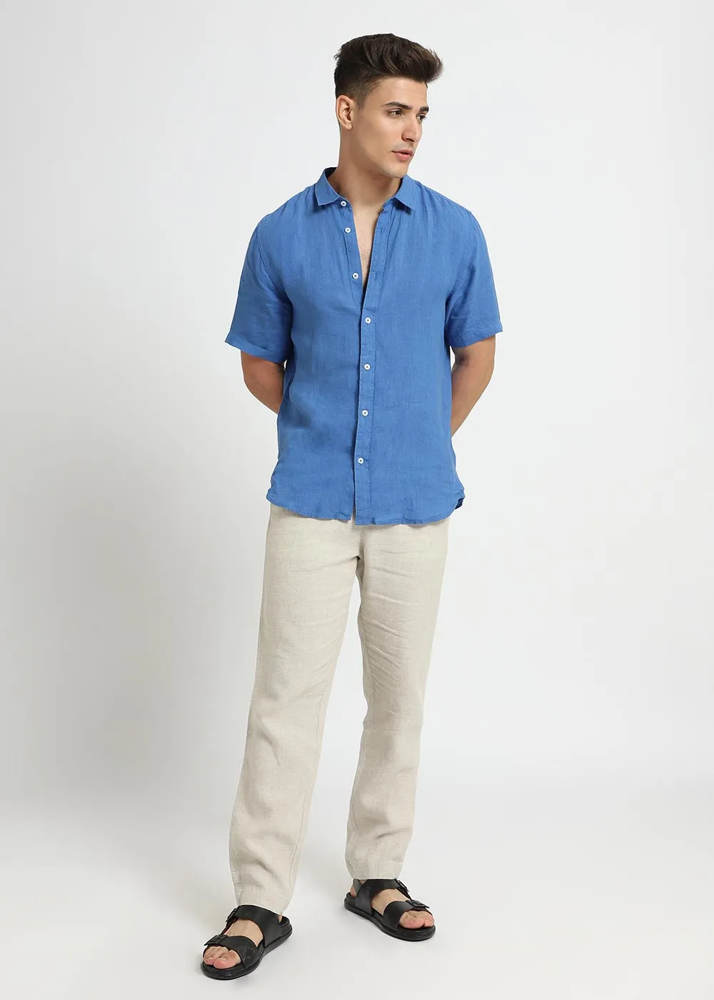 Blue Linen Shirt