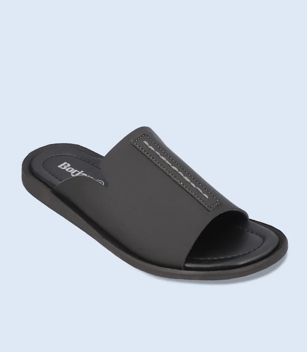 BM4614-BLACK-Men Slipper