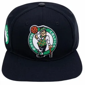 Boston Celtics Logo Snapback Hat (Black)