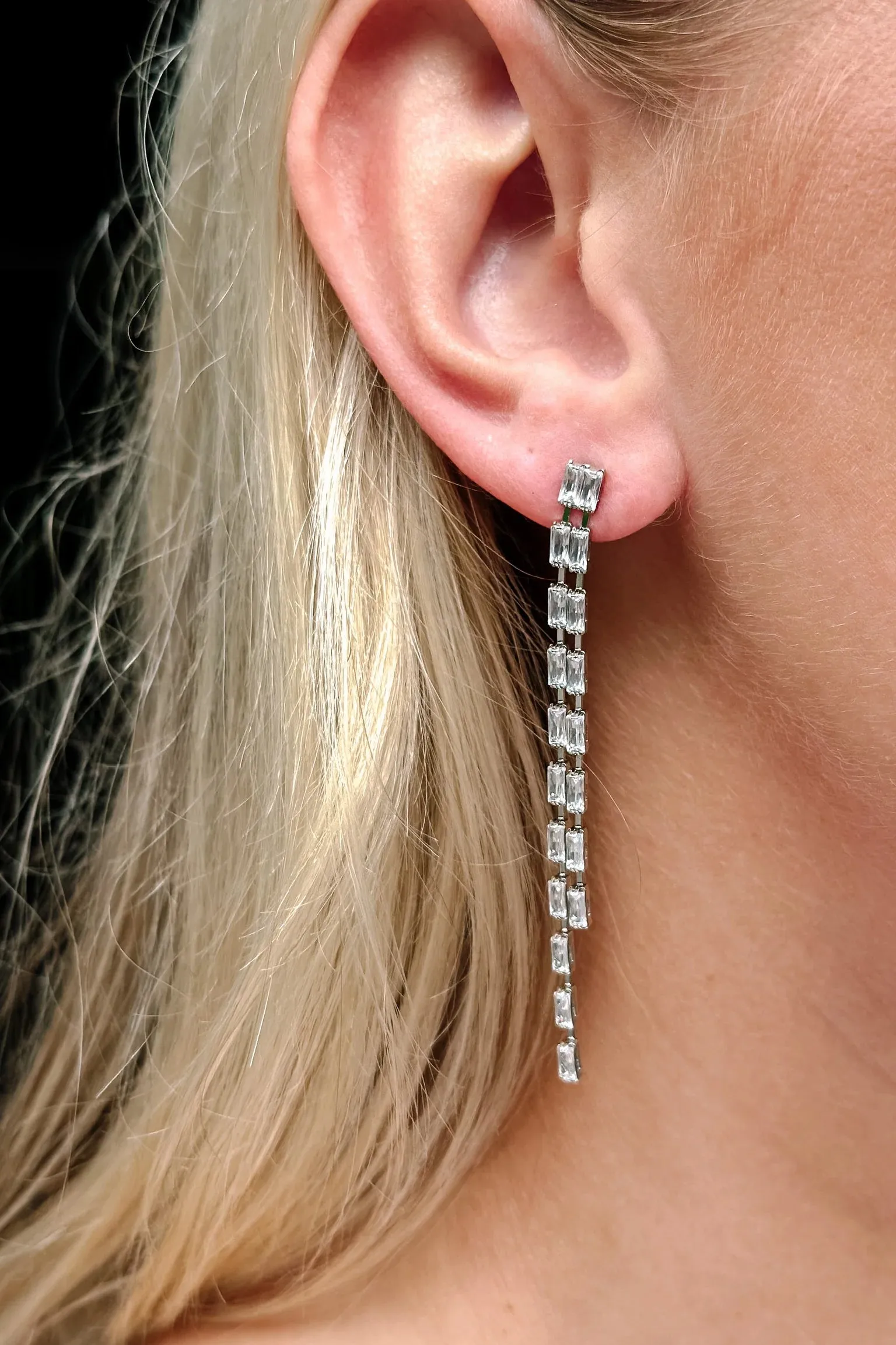 Bronte Earrings-Silver