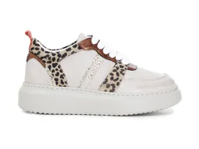 CafèNoir donna sneakers animalier e pelle