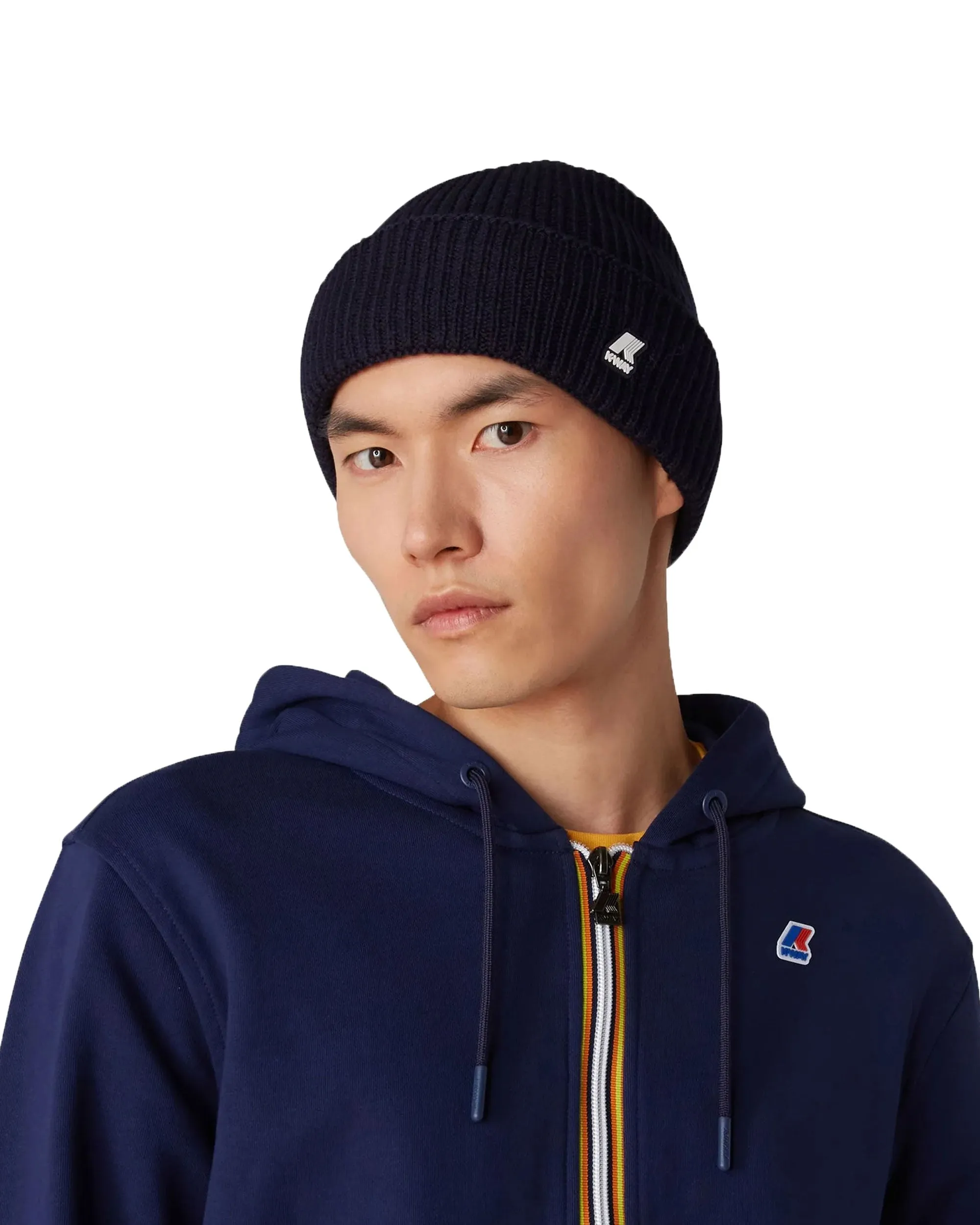 Cappello K-Way Bice Cardigan Stitch Wool Blu