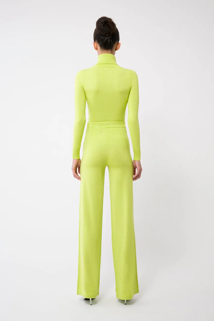 Chartreuse EcoMerino Fancy Pants