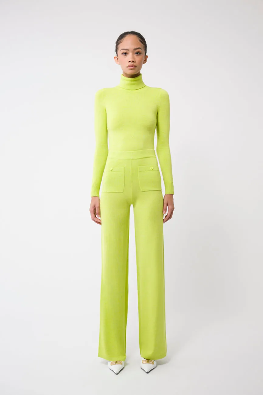 Chartreuse EcoMerino Fancy Pants