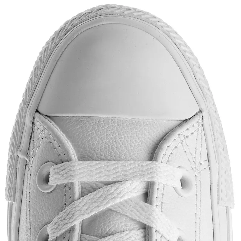 Converse Chuck Taylor Monochrome Bianca Pelle Bassa