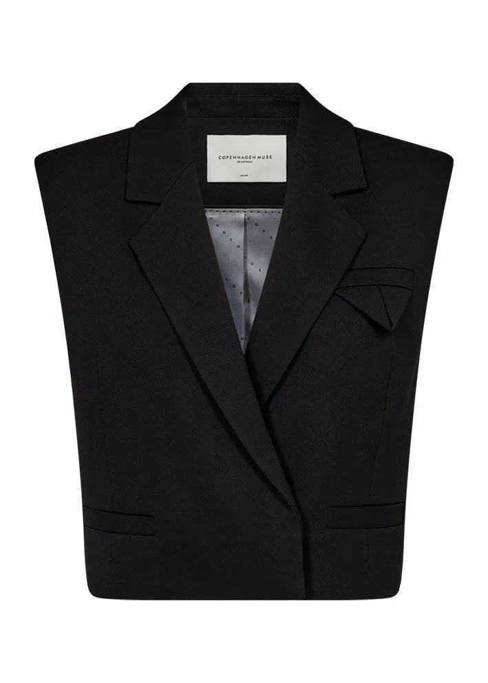 Copenhagen Muse Tailor Kort Vest - Black