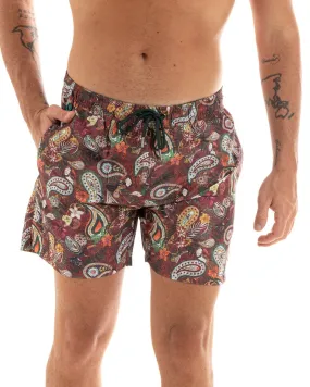 Costume Uomo Boxer Summer Fantasia Floreale Elastico Multicolore Casual GIOSAL-SU1202A