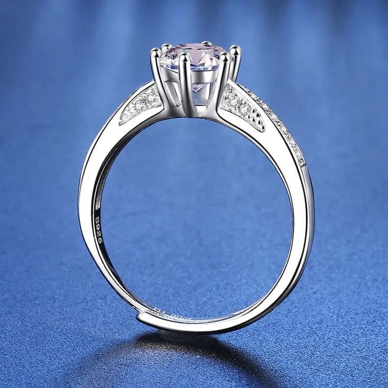 Couple's Stacked Moissanite Diamond Ring