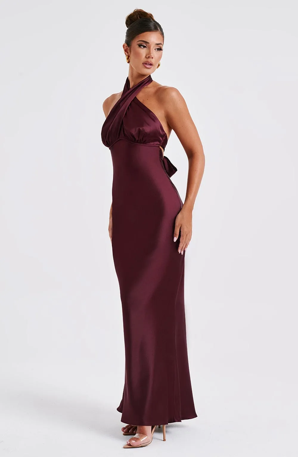 Dimitra Maxi Dress - Burgundy