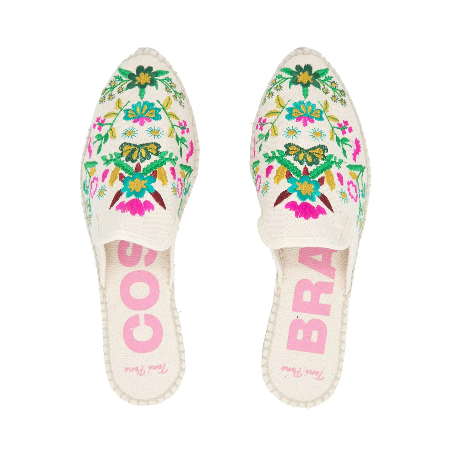 Embroidered Mules style Espadrille for Women - Culip