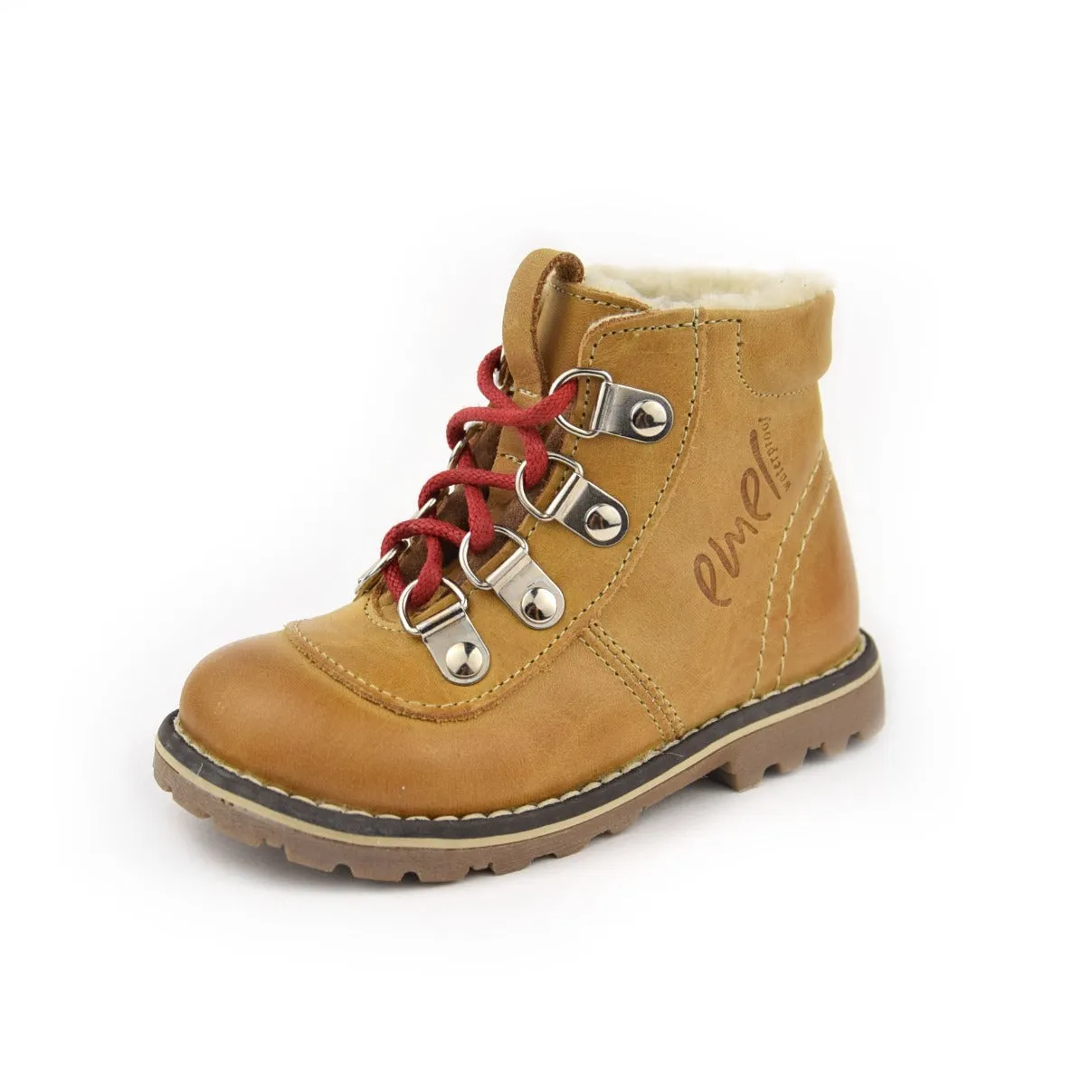 (Ev2545A-V2 / ev2545MA-V2) Emel yellow Lace Up Winter Boots with membrane