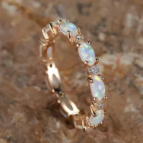 Exquisite Opal Ring - Perfect Valentine's Gift for the Special Woman in Your Life