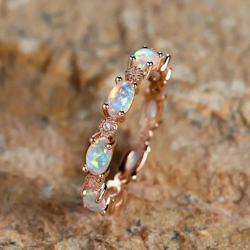 Exquisite Opal Ring - Perfect Valentine's Gift for the Special Woman in Your Life