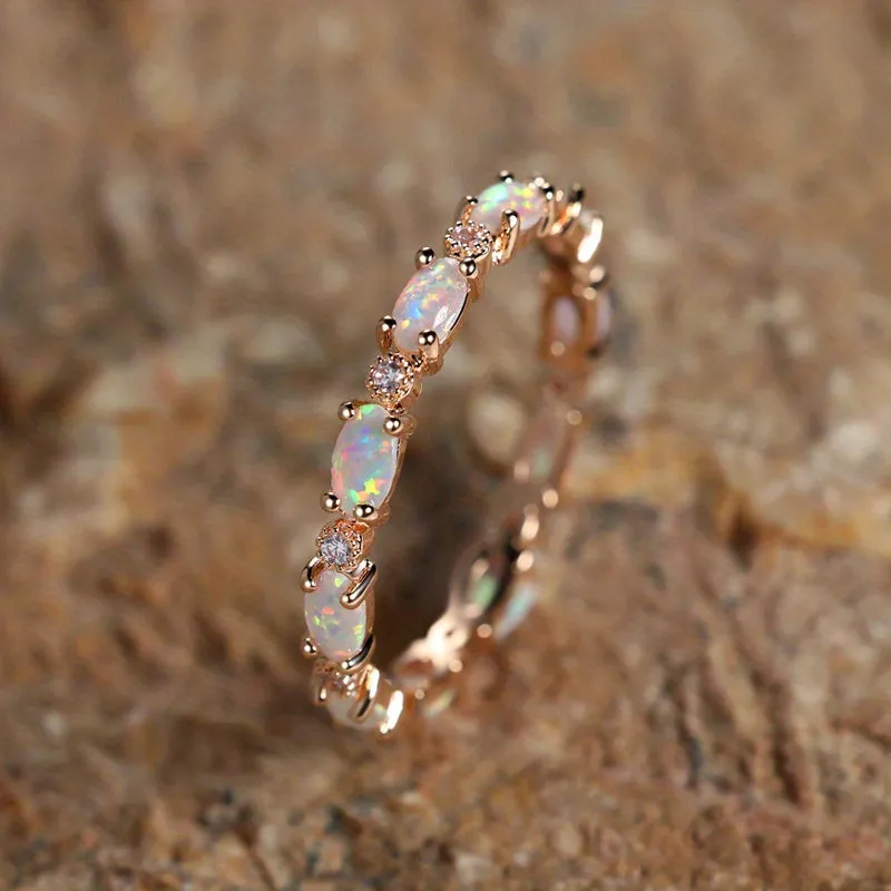 Exquisite Opal Ring - Perfect Valentine's Gift for the Special Woman in Your Life