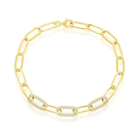 Fantasy Paperclip Bracelet - Gold Plated