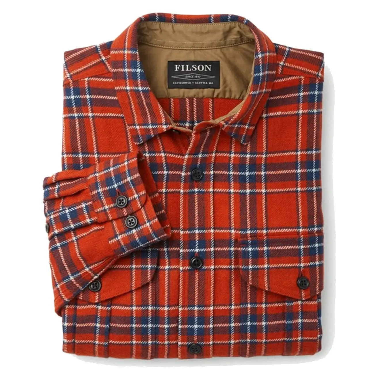 Filson Northwest Wool Shirt Red / White / Blue