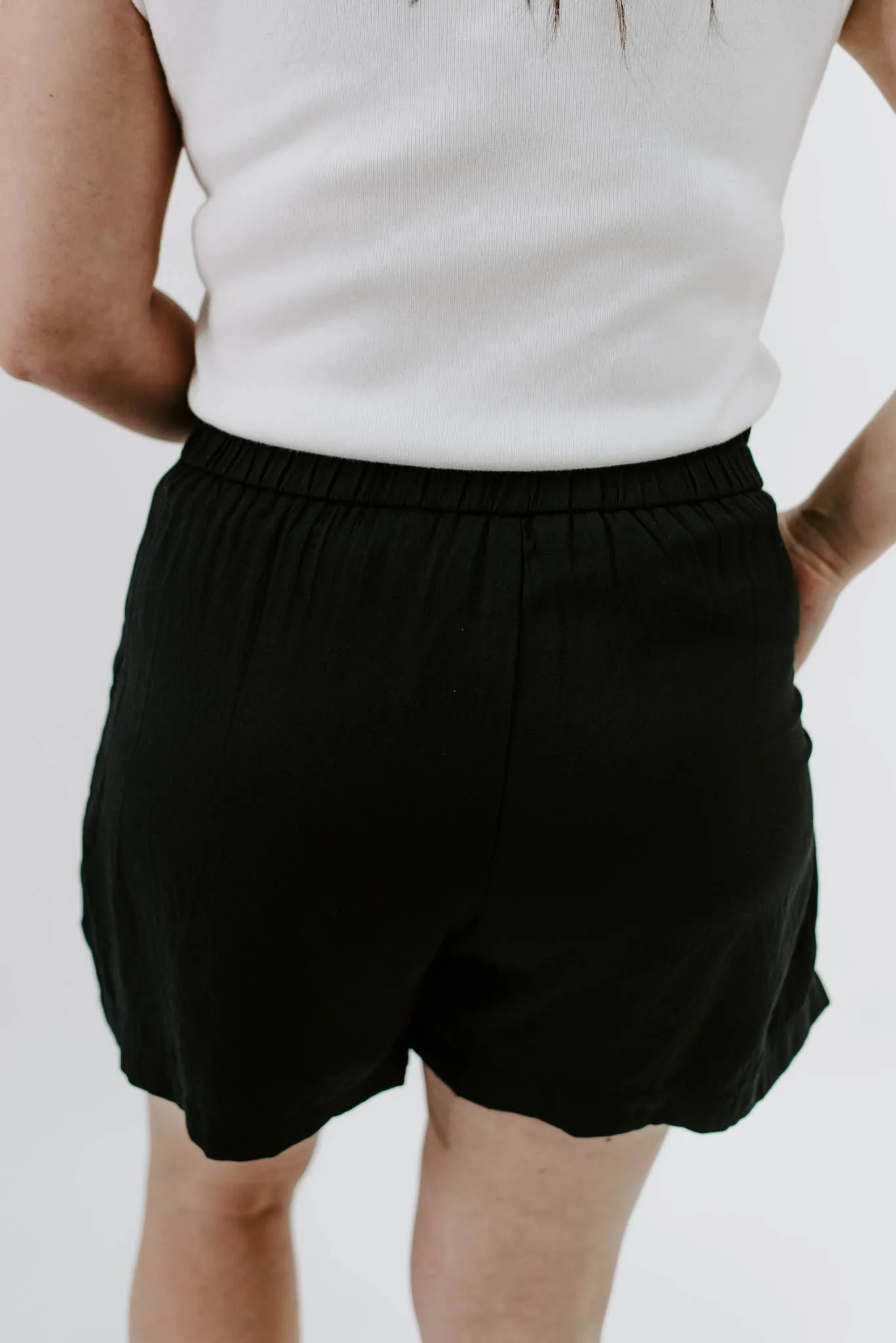 Flawless All Day Black Button Shorts