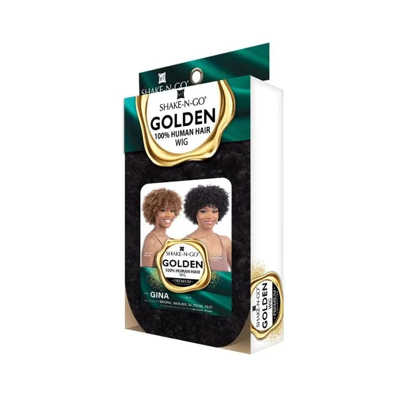 GINA | Shake N Go Golden 100% Human Hair Wig