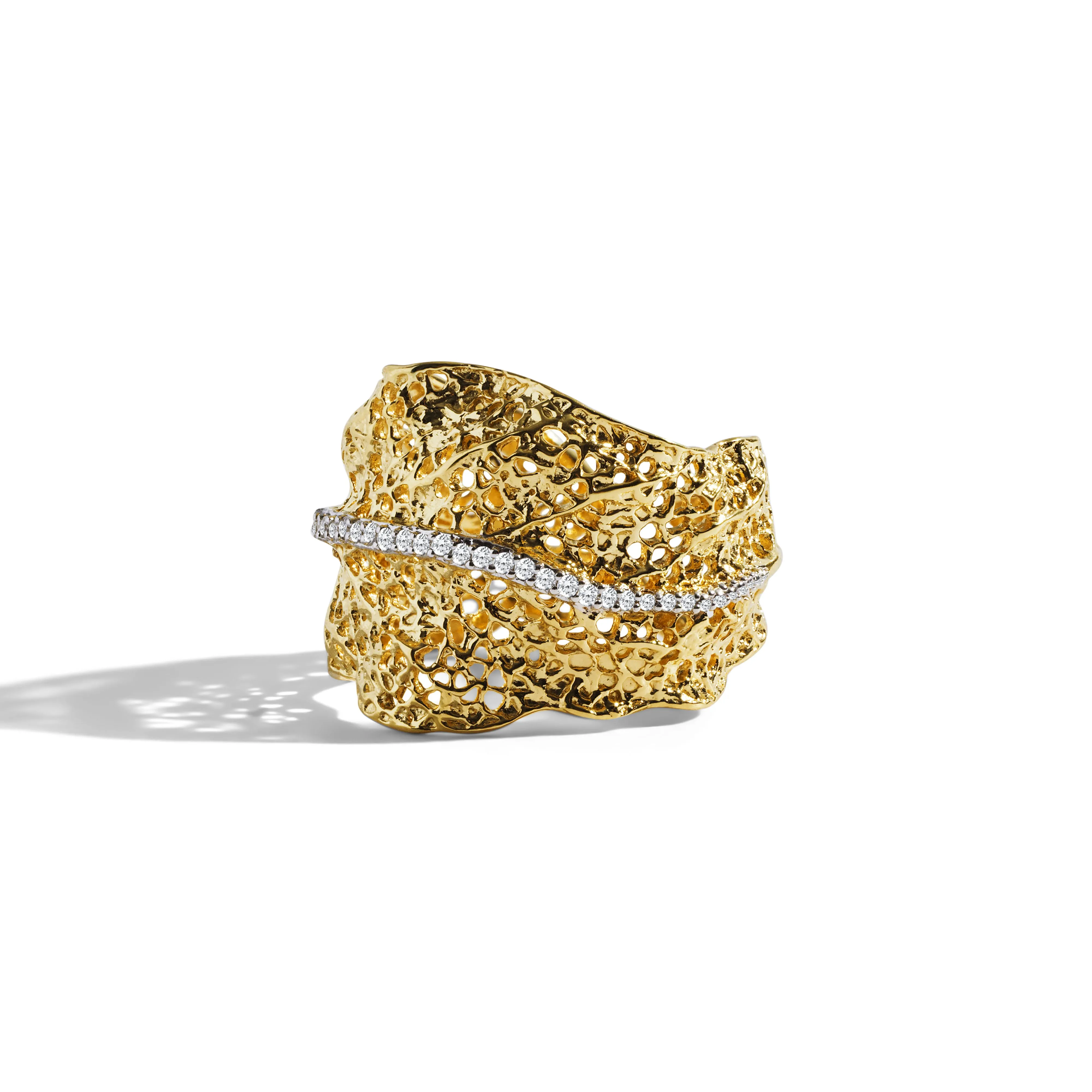 Gooseberry Ring with Diamonds