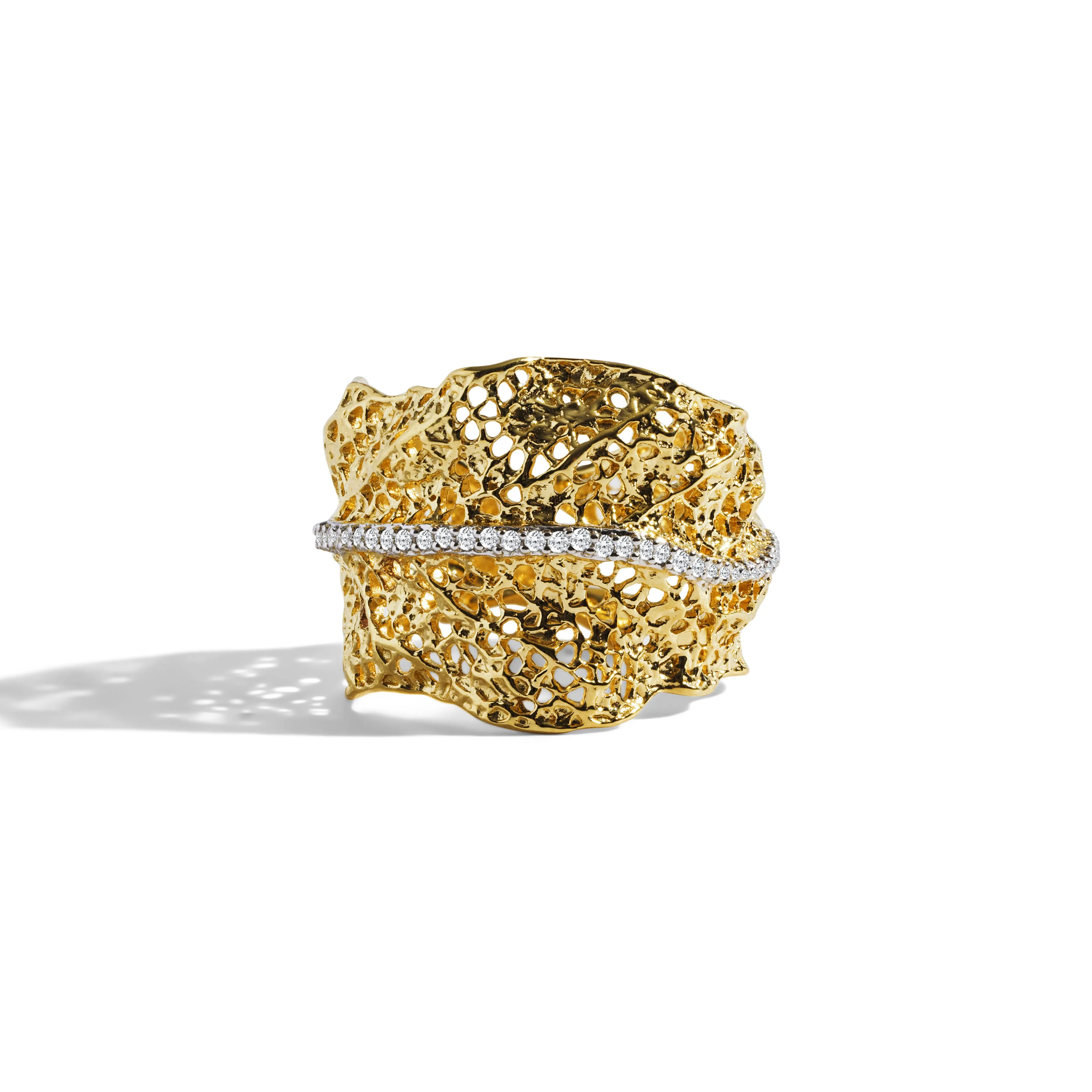 Gooseberry Ring with Diamonds