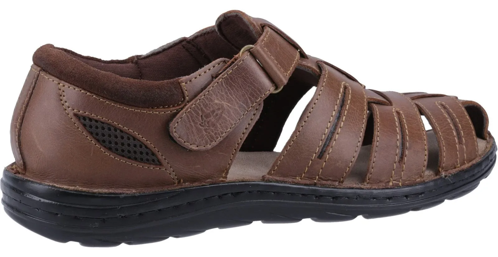 Hush Puppies Albert Mens Leather Fisherman Sandal